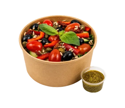 Mediterraner veganer Salat