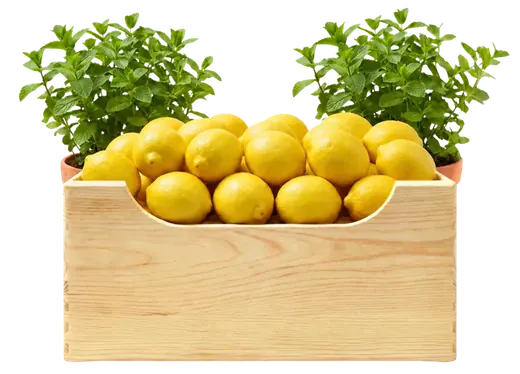 Set für Limonade mit Zitronen und Minze im Topf